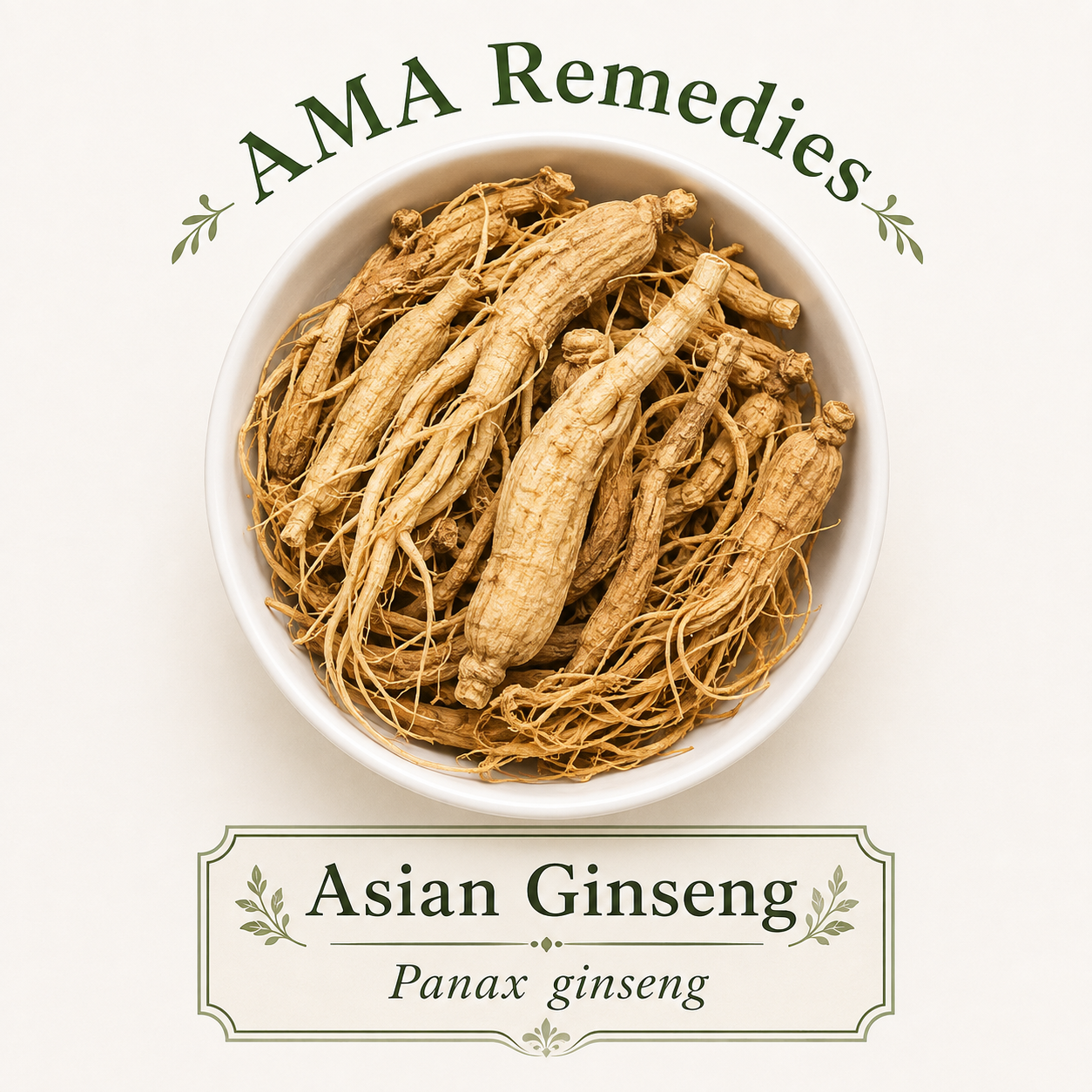 Asian Ginseng (Panax ginseng) Loose Leaf Tea (Organic)