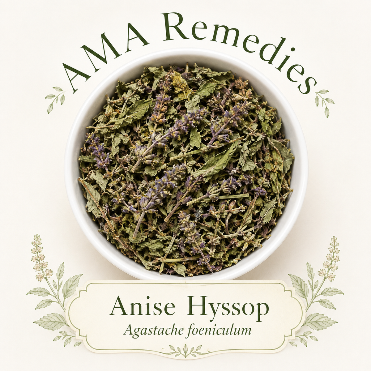 Anise Hyssop (Agastache foeniculum) — Organic Dried Leaves