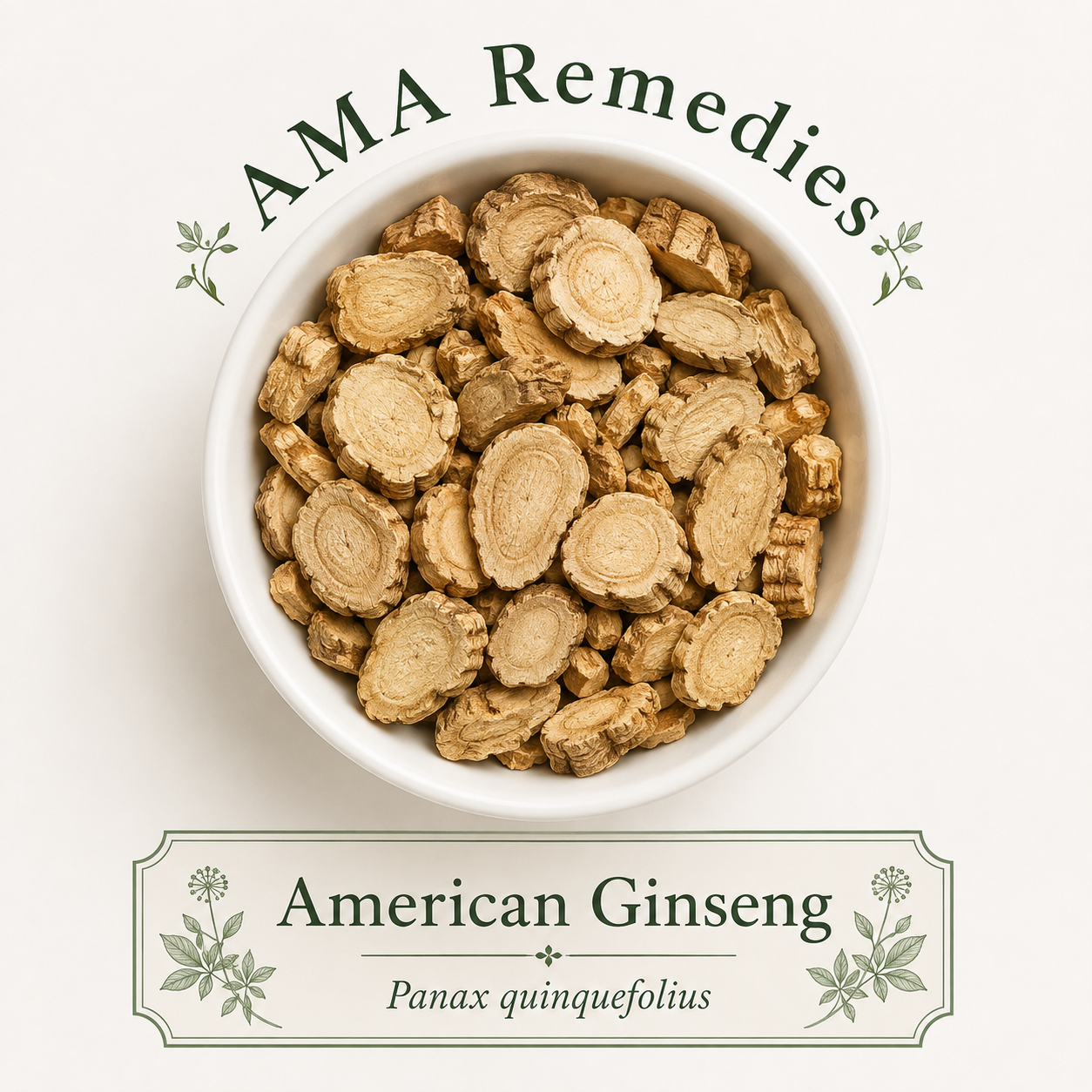 Ginseng, American (Panax quinquefolius) Loose Leaf Tea (Organic)