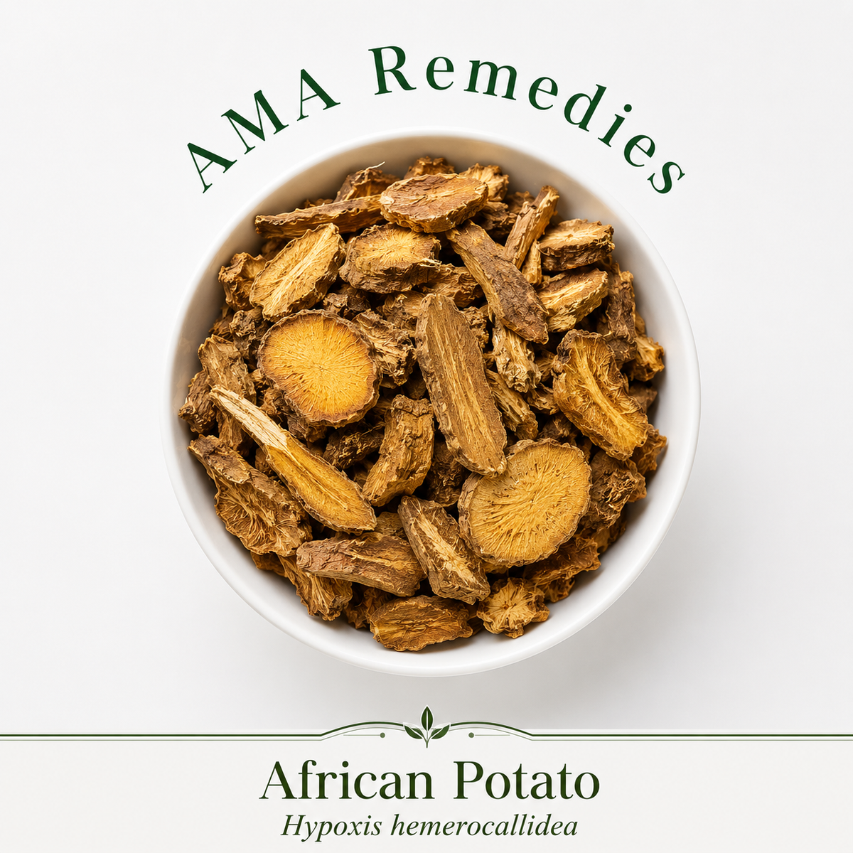 African Potato (Hypoxis hemerocallidea) — Organic Dried Corm