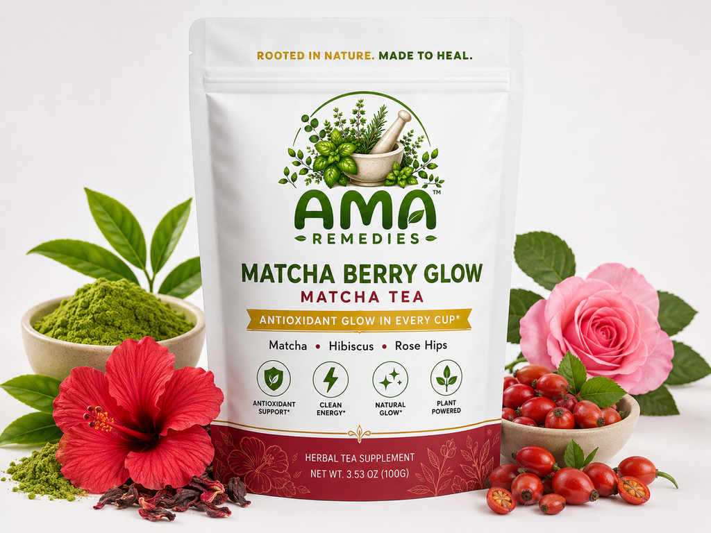 Matcha Berry Glow Loose Leaf Tea (Organic)