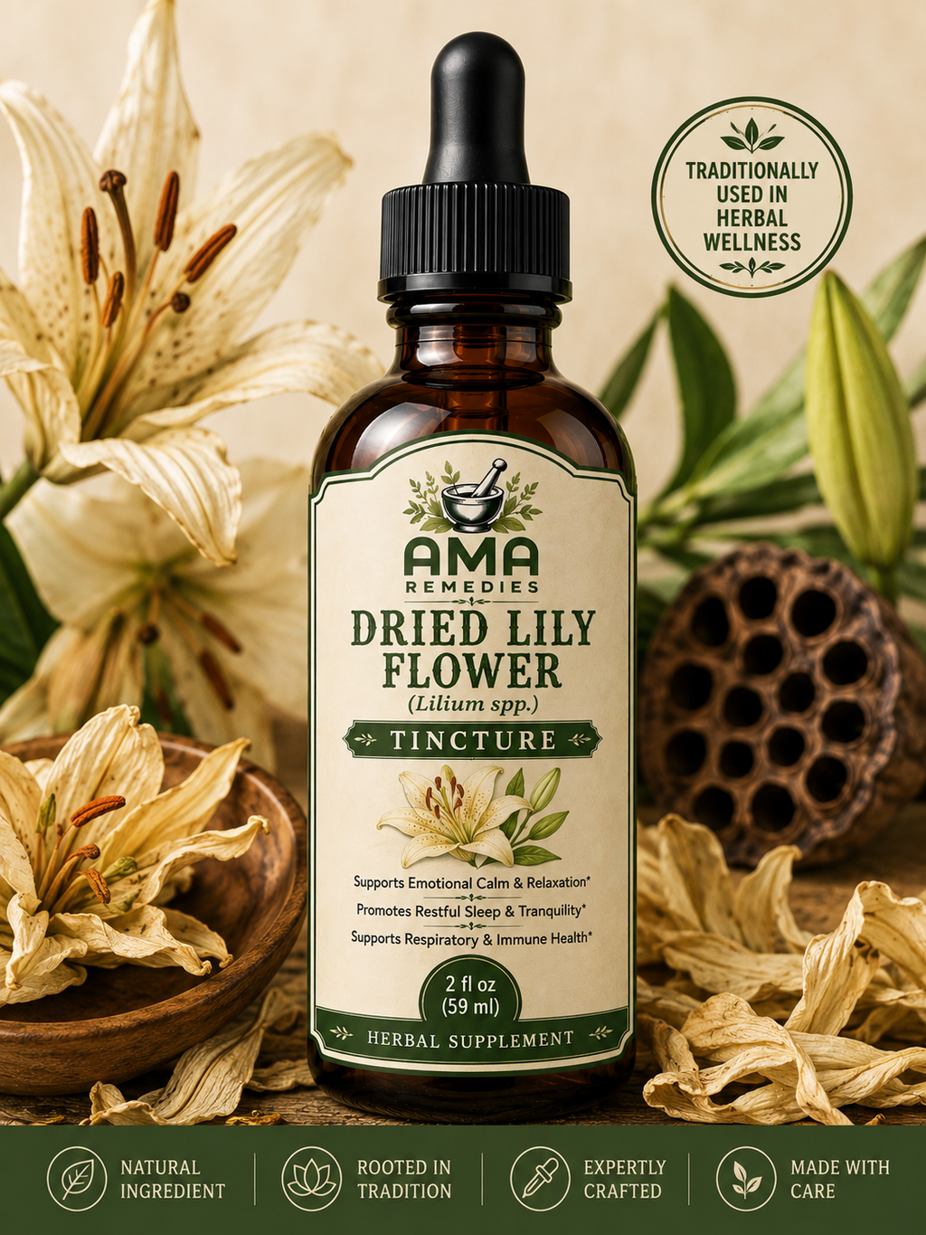 Dried Lily Flower Tincture