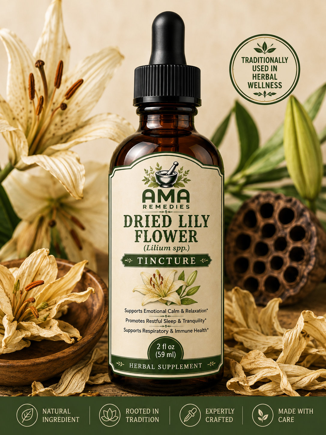 Dried Lily Flower Tincture