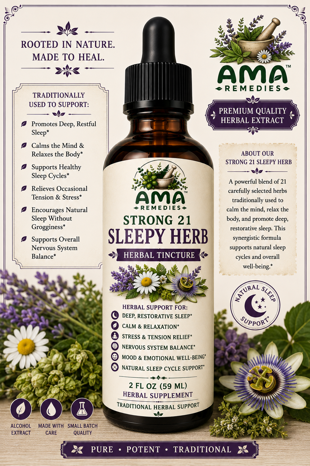 Strong 21 Sleepy Herb Tincture