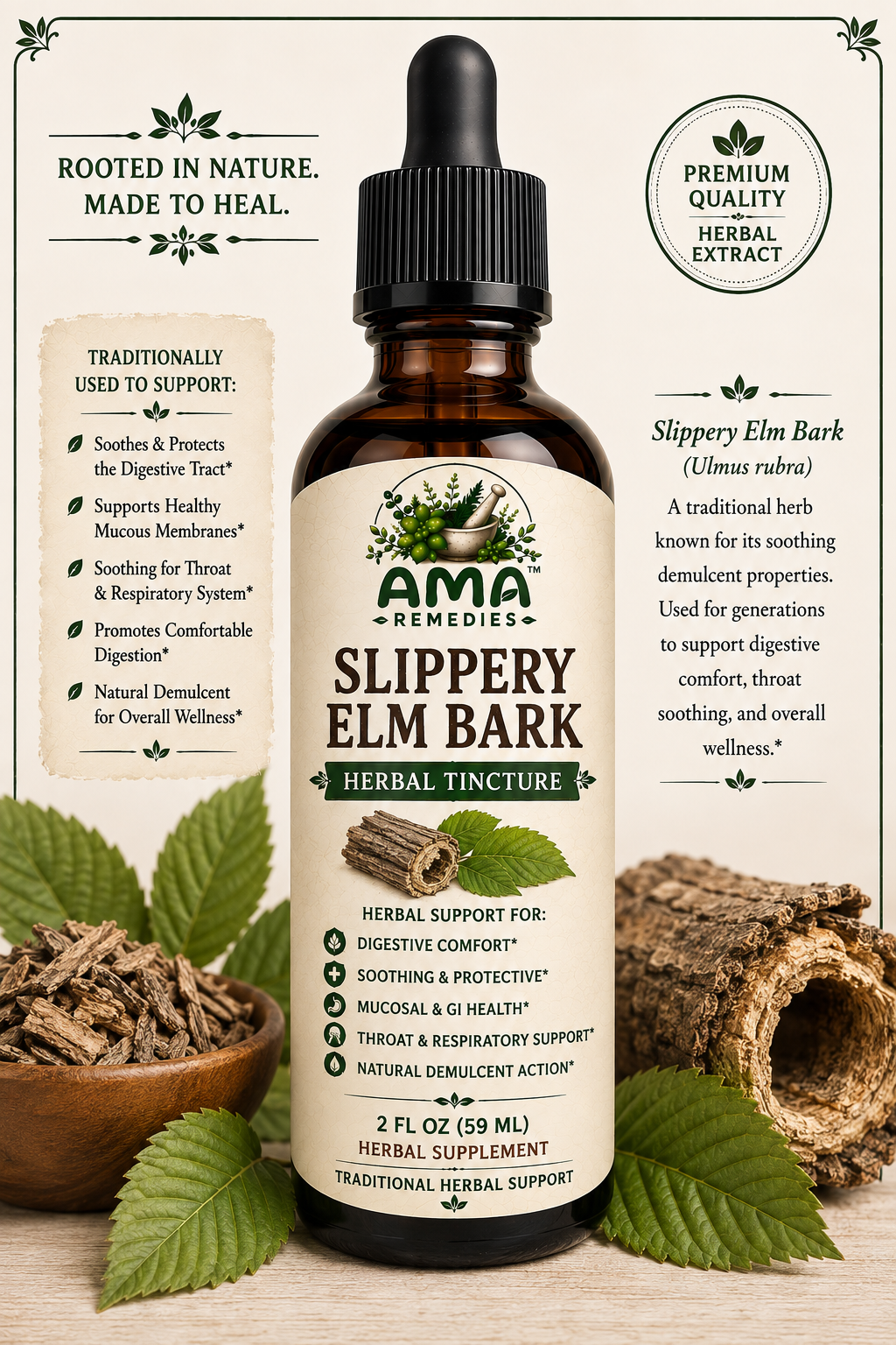 Slippery Elm Bark Tincture