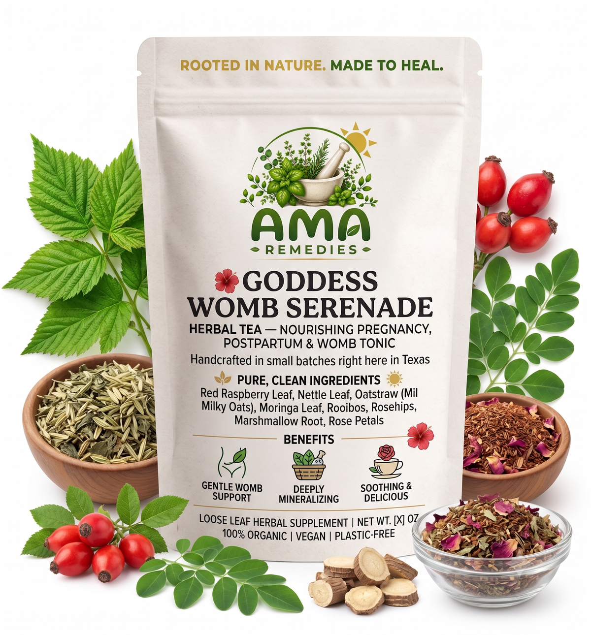 Goddess Womb Serenade Loose Leaf Tea (Organic)