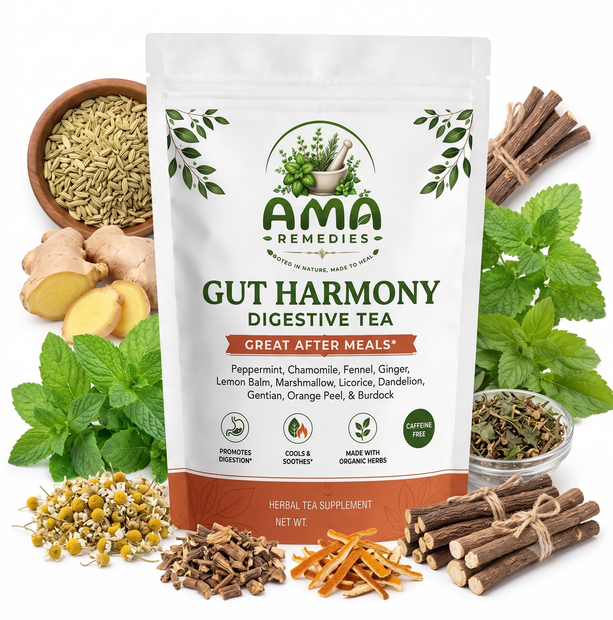 Gut Harmony Digestive Loose Leaf Tea (Organic)