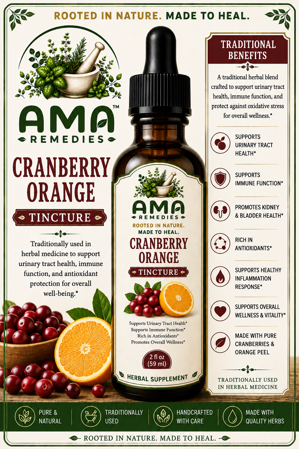 Cranberry Orange Tincture