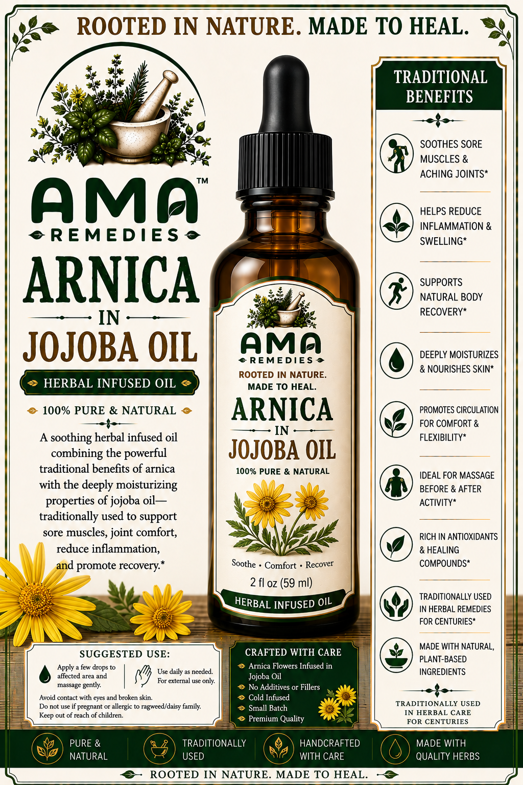 Arnica in Jojoba Oil