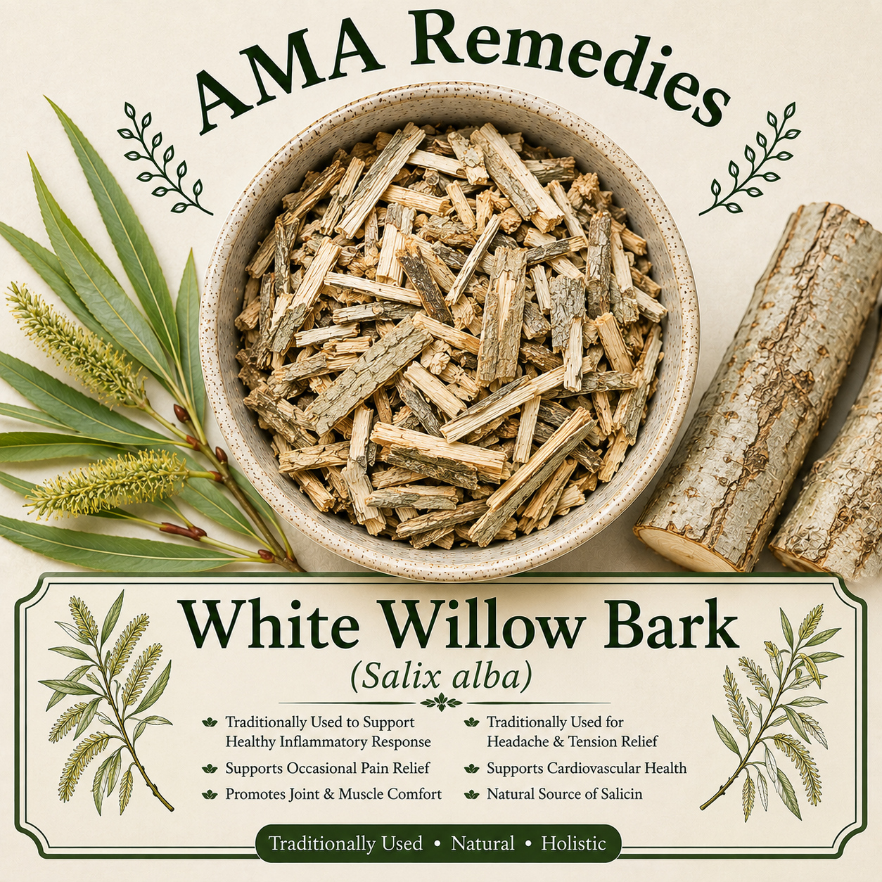 White Willow Bark (Salix alba)