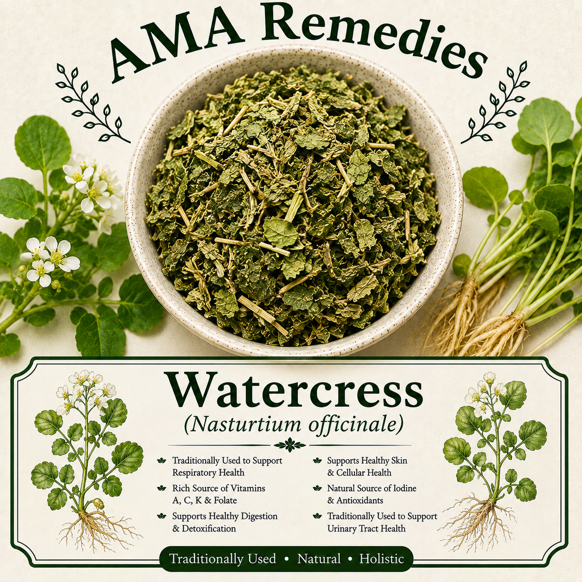 Watercress (Nasturtium officinale) — Dried Herb