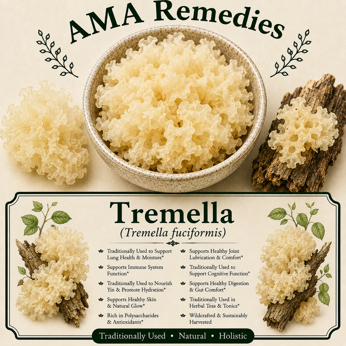 Tremella (Tremella fuciformis) — Dried Mushroom