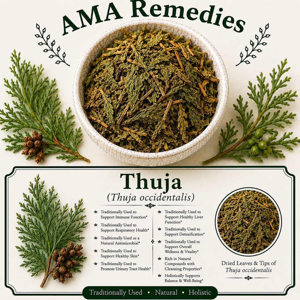 Thuja (Thuja occidentalis) — Dried Leafy Twigs