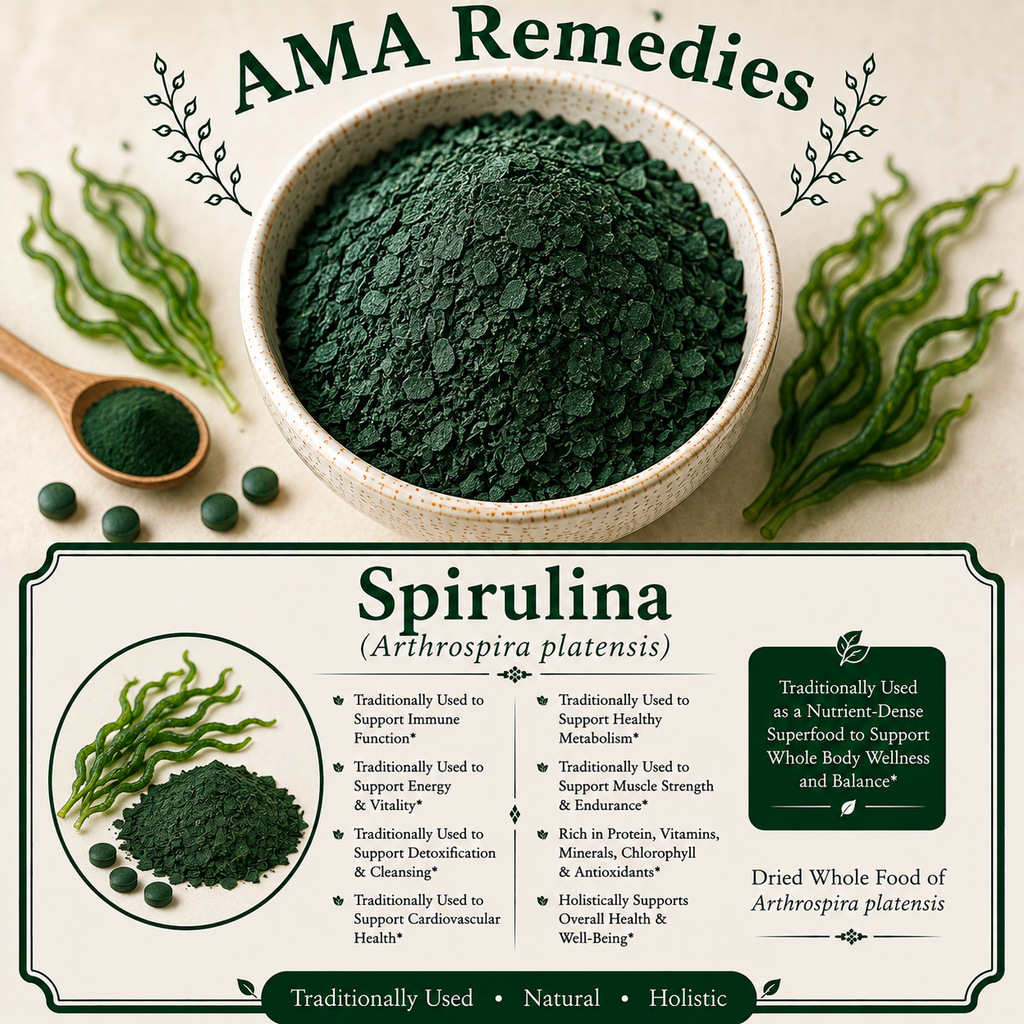 Spirulina (Arthrospira platensis) — Dried Blue-Green Algae