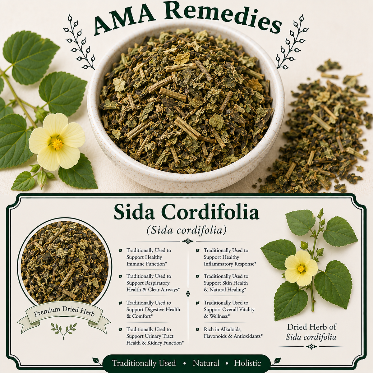 Sida Cordifolia (Sida cordifolia)