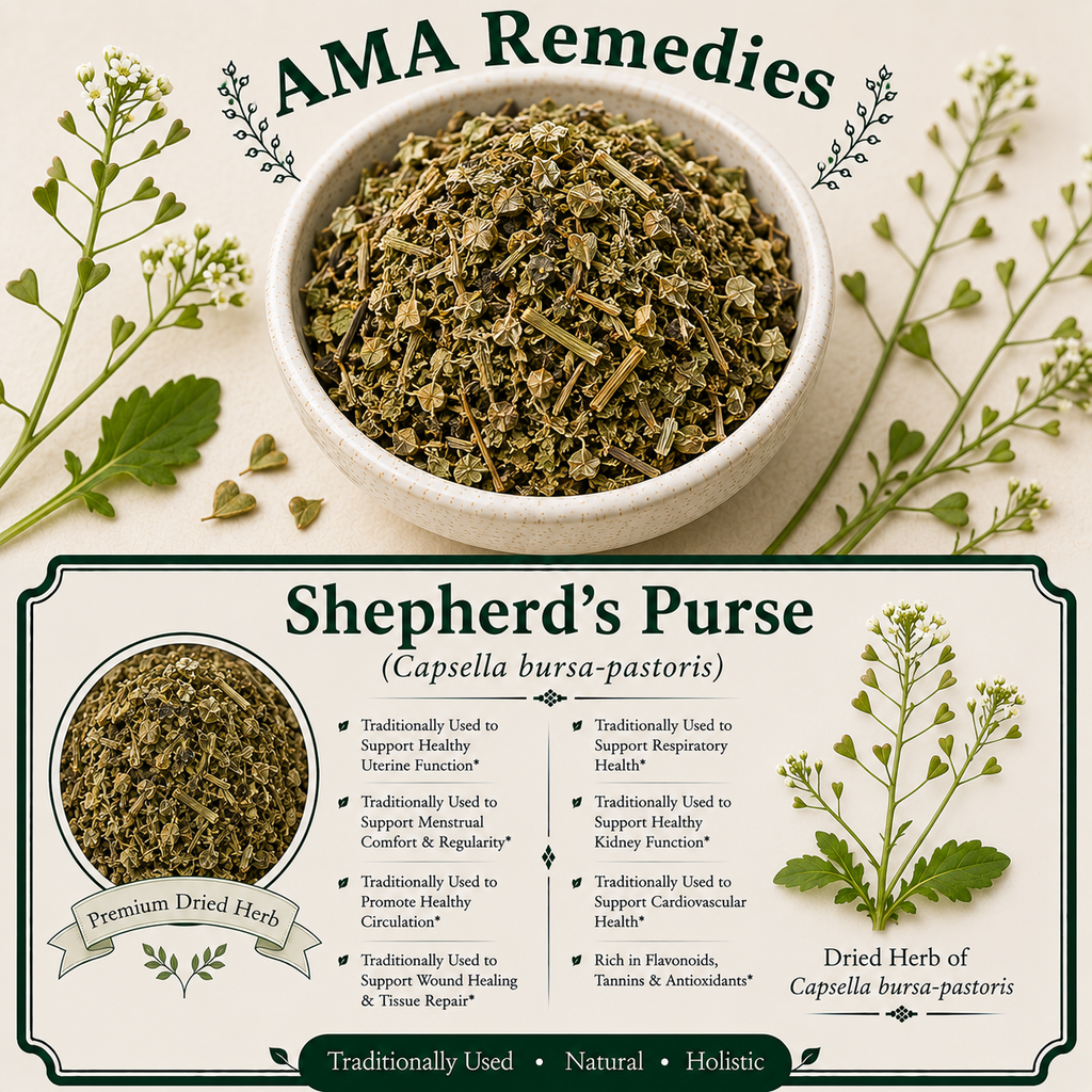 Shepherd's Purse (Capsella bursa-pastoris) — Dried Herb