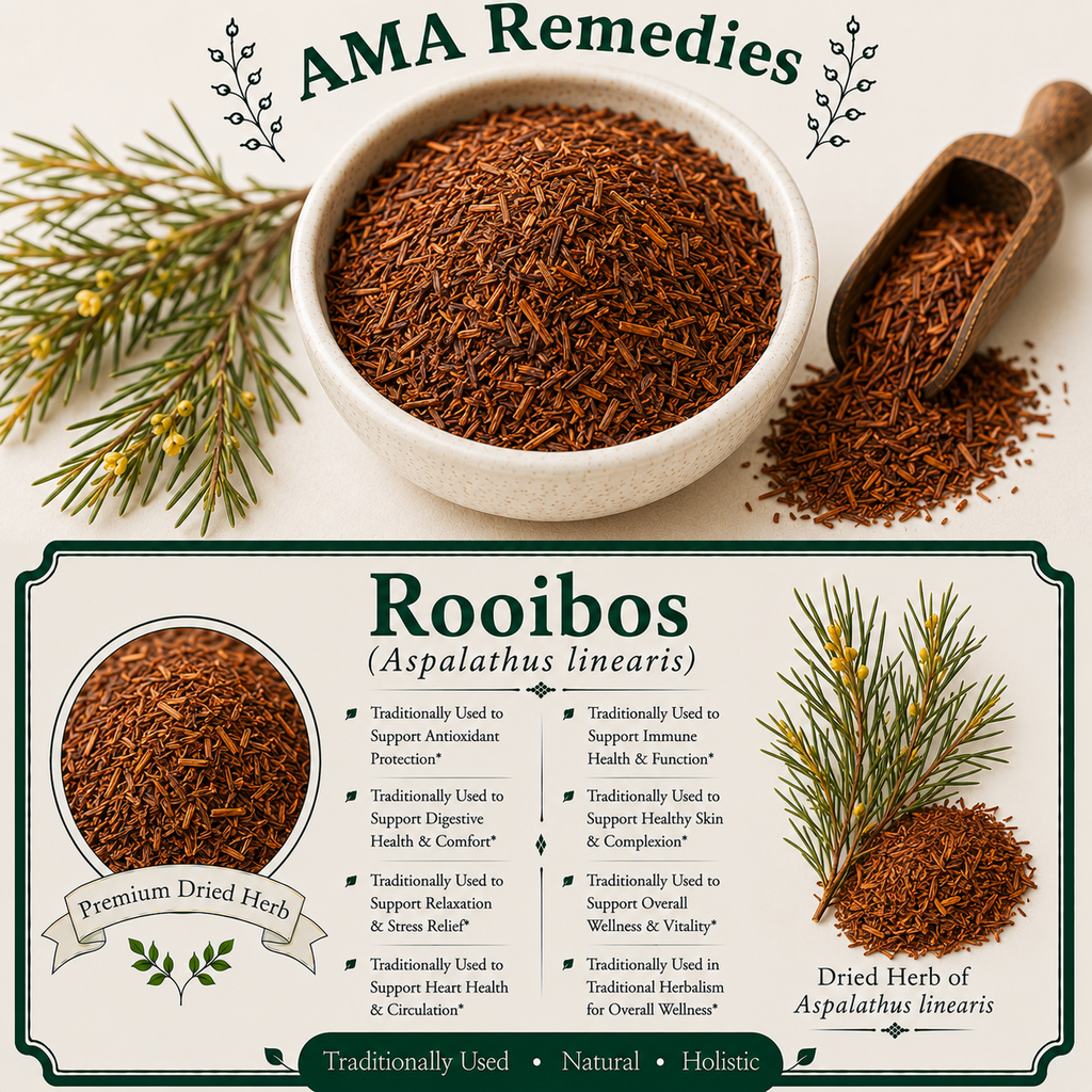 Rooibos (Aspalathus linearis) — Dried Leaves and Stems