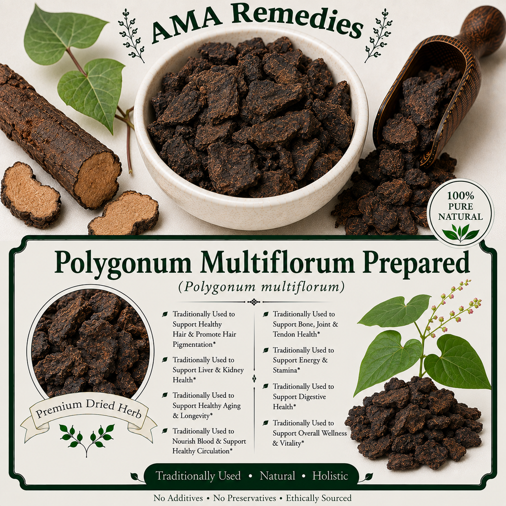 Polygonum Multiflorum Prepared (Polygonum multiflorum) — Dried Prepared Root Tubers