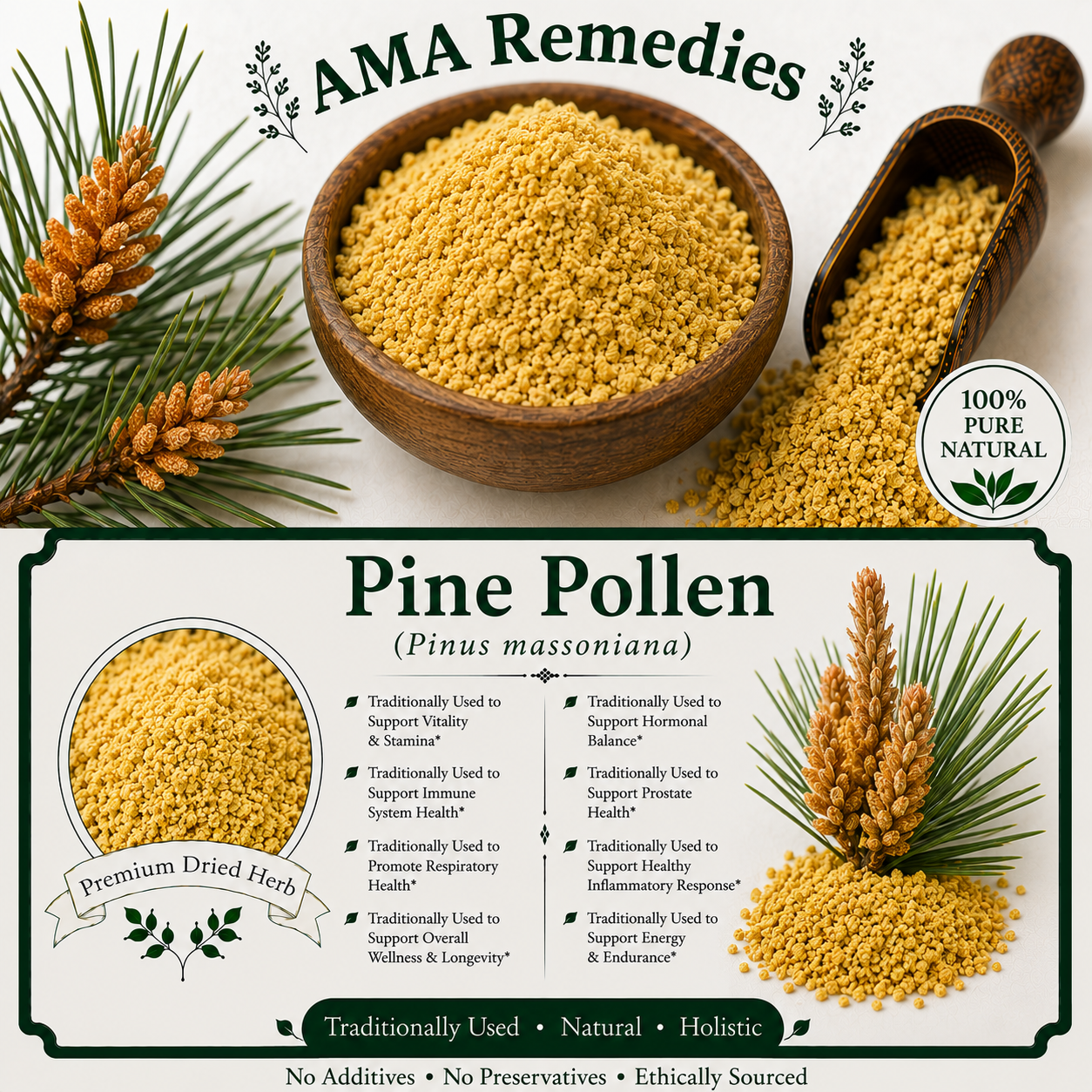 Pine Pollen (Pinus massoniana)