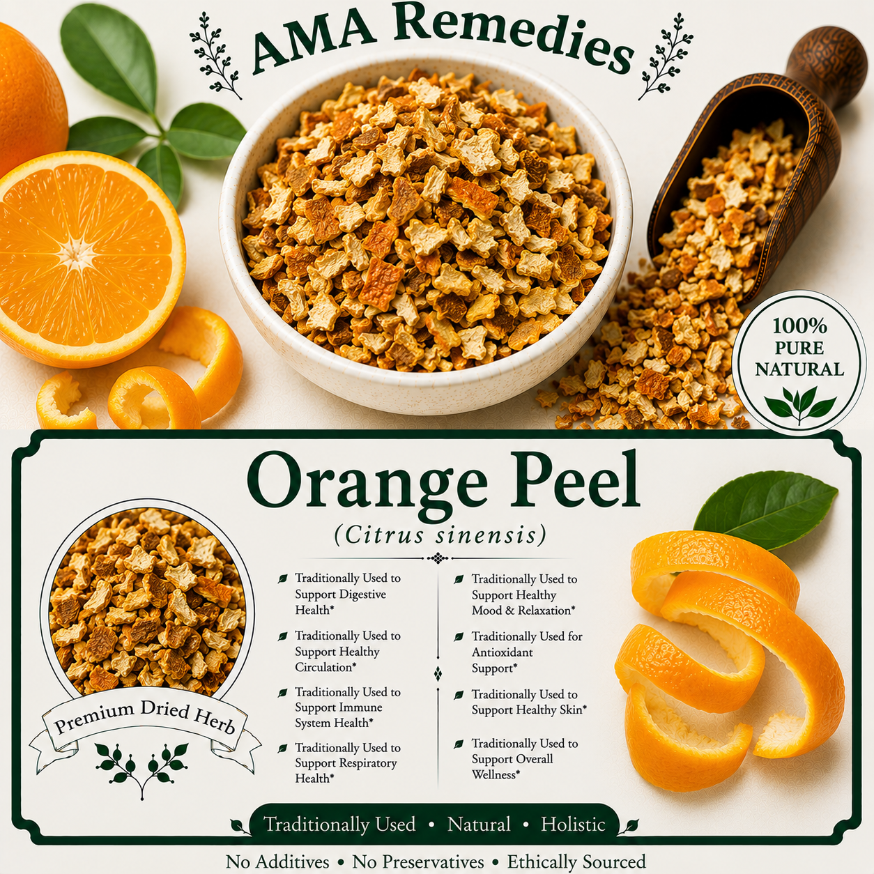Orange Peel (Citrus sinensis)