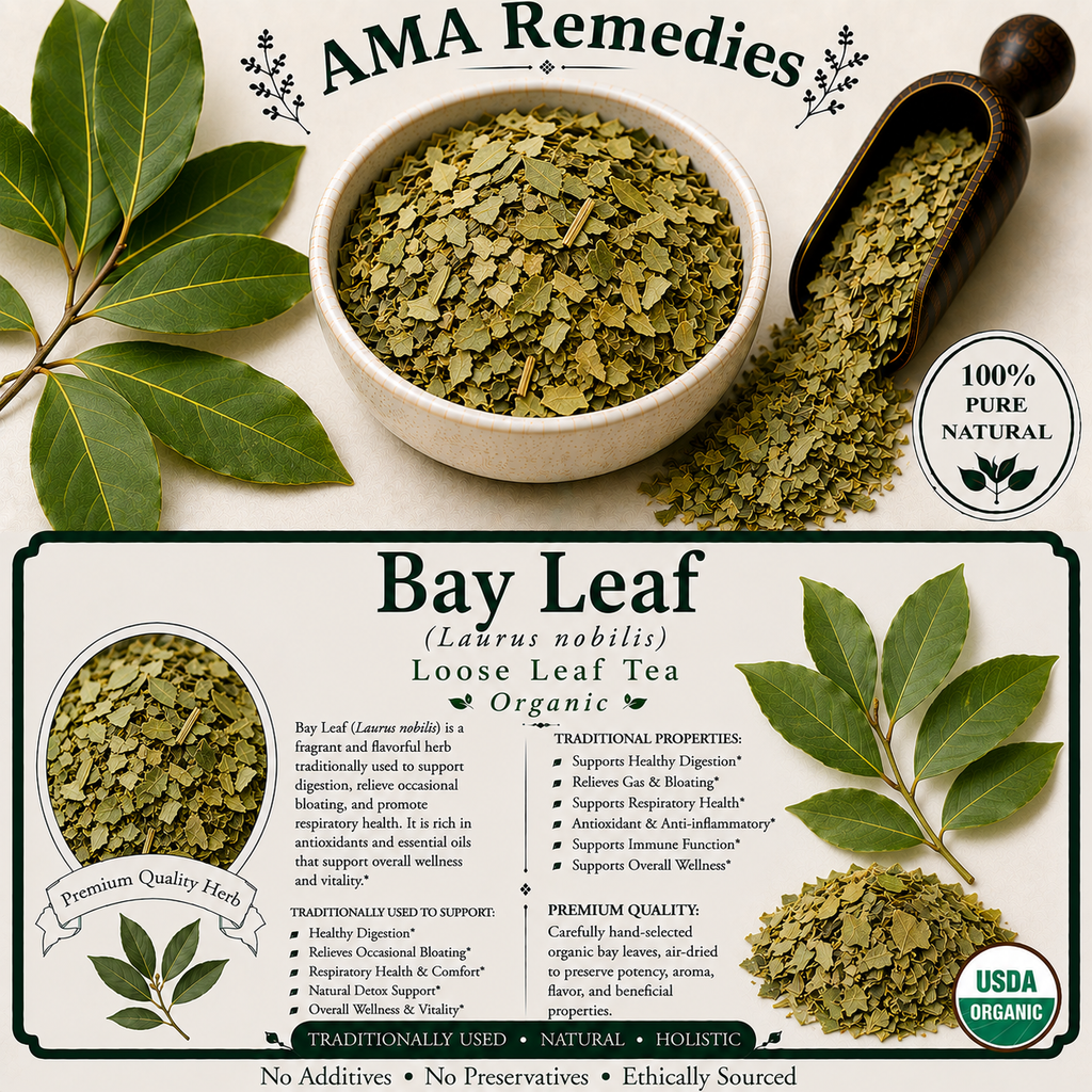 Bay Leaf (Laurus nobilis) Loose Leaf Tea (Organic)