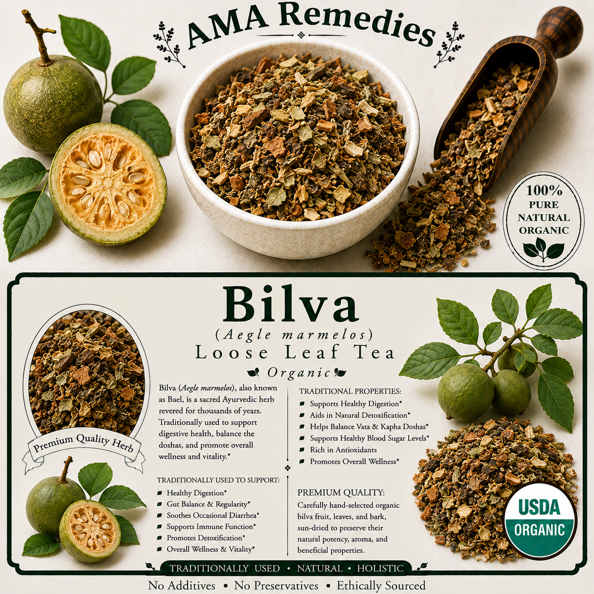 Bilva (Aegle marmelos) — Organic Dried Fruit