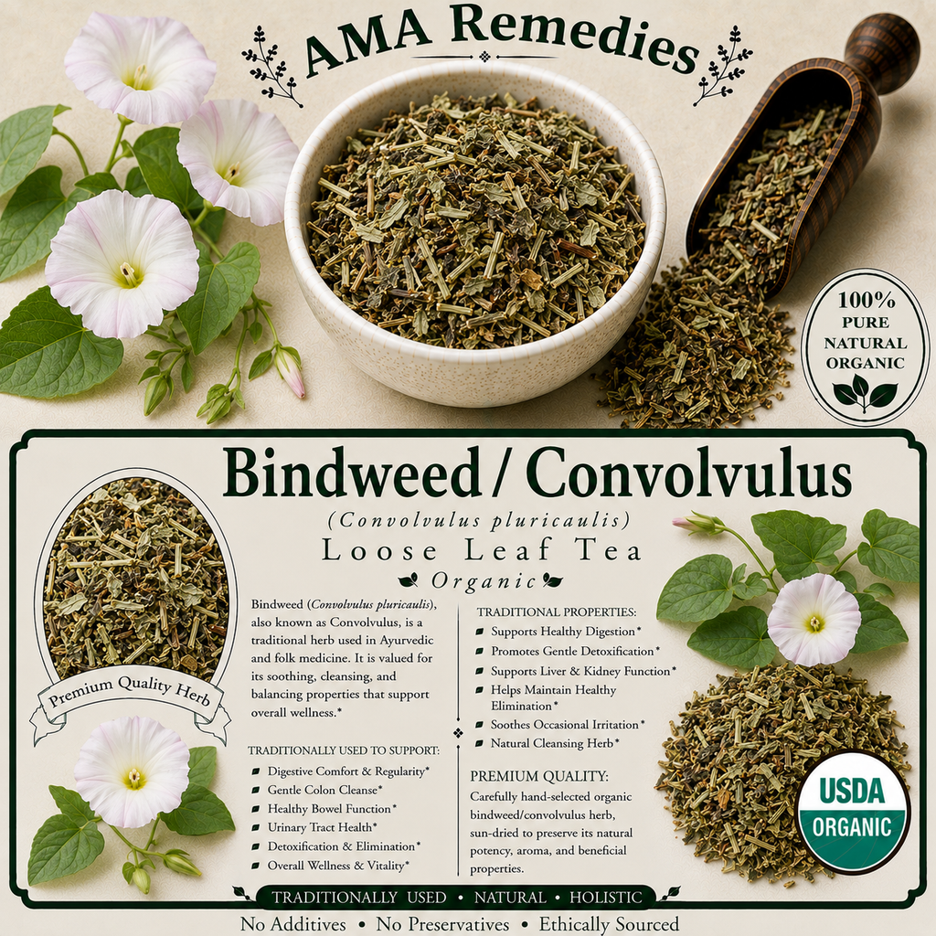 Bindweed / Convolvulus (Convolvulus pluricaulis) — Organic Dried Herb