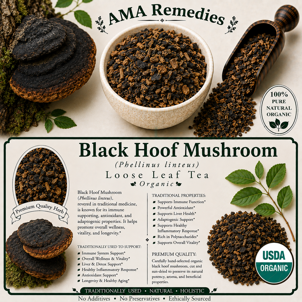 Black Hoof Mushroom (Phellinus linteus)