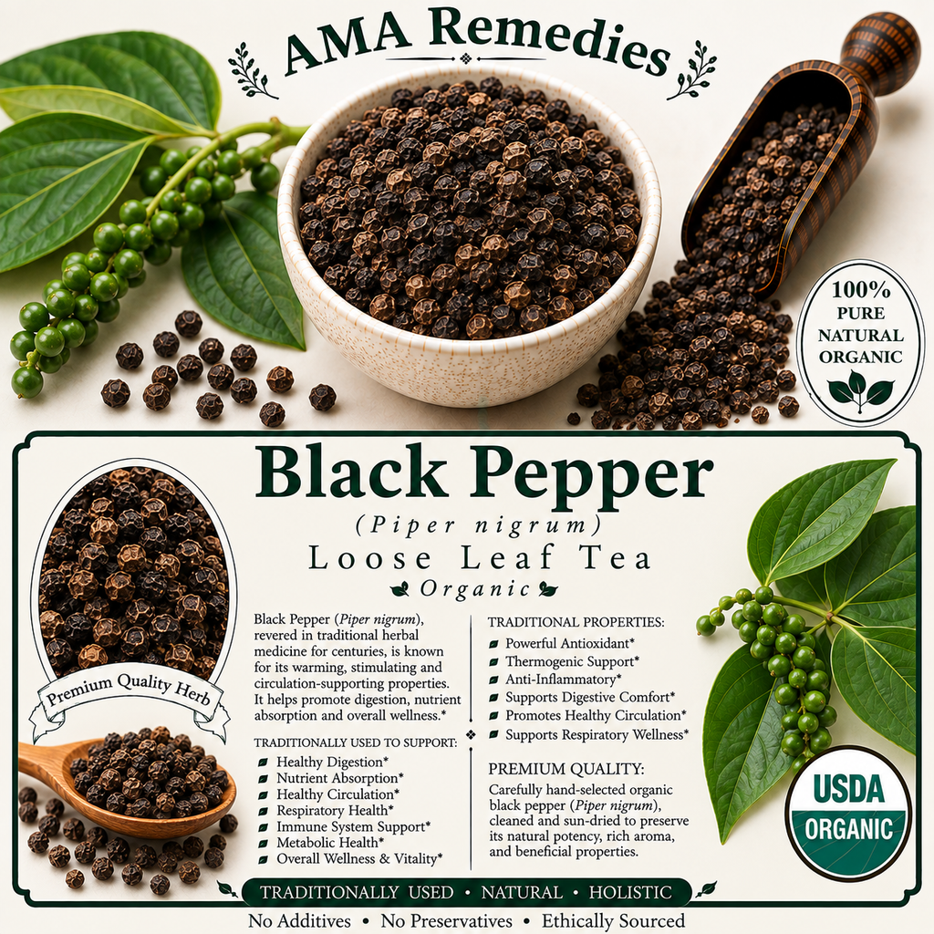Black Pepper (Piper nigrum) — Dried Fruit