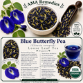 Blue Butterfly Pea (Clitoria ternatea) — Dried Flowers