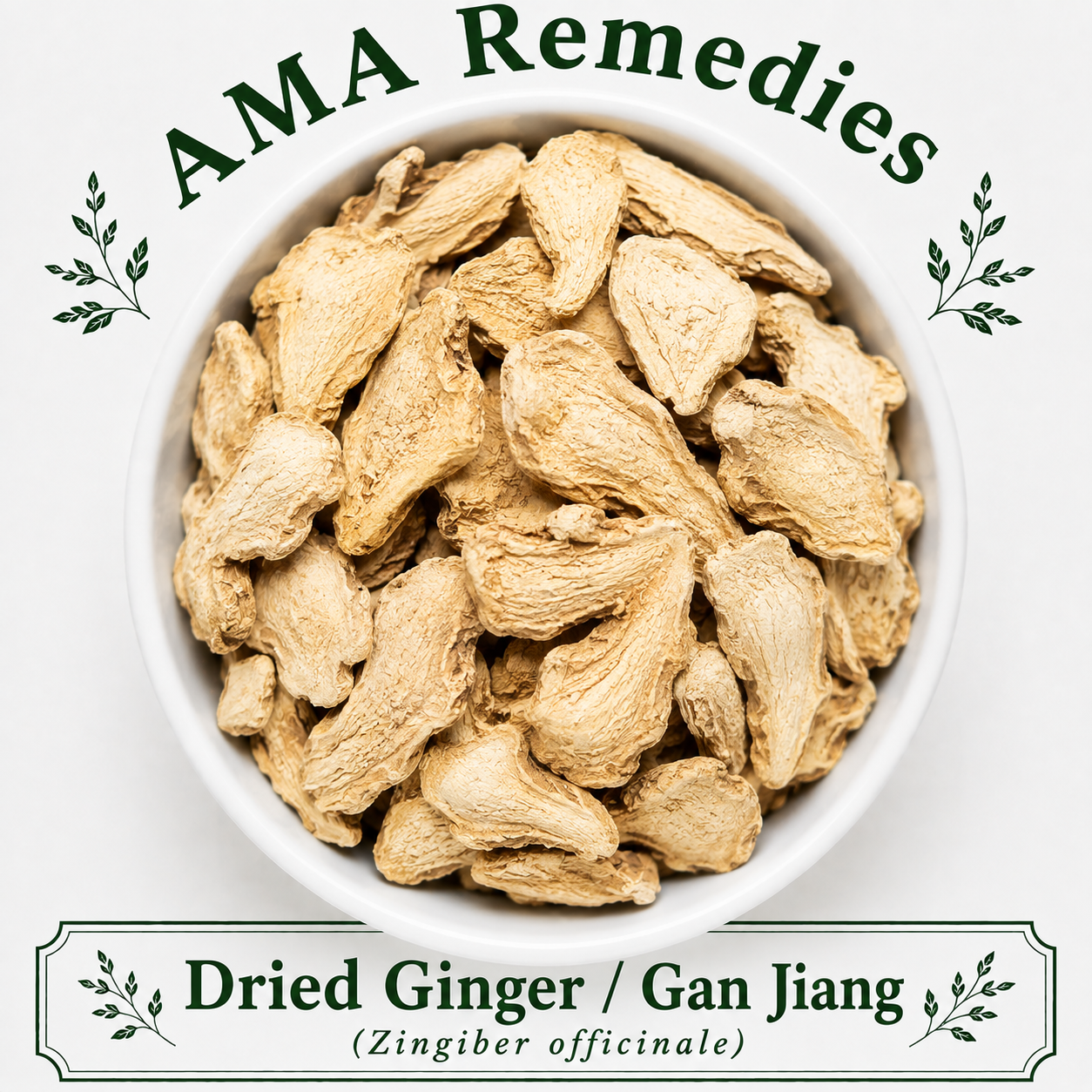 Dried Ginger / Gan Jiang (Zingiber officinale)