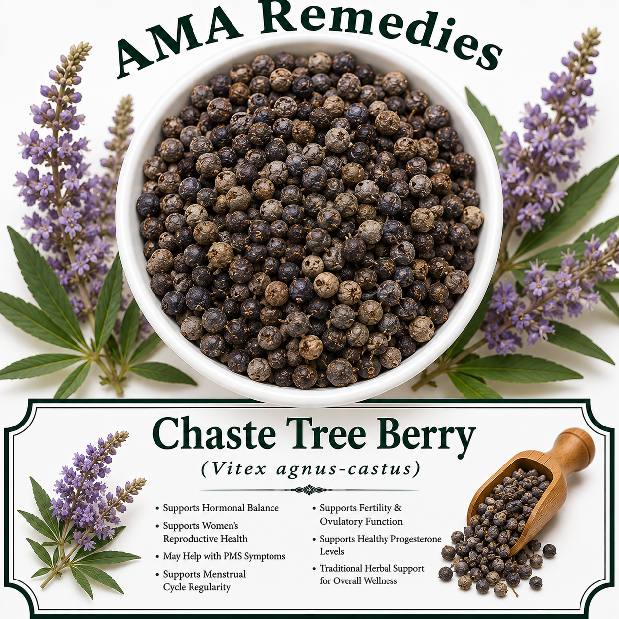 Chaste Tree Berry (Vitex agnus-castus)