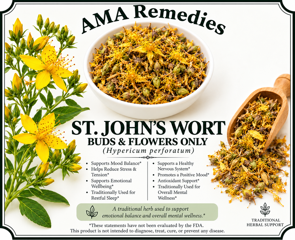 St. John's Wort (Hypericum perforatum) - buds & flowers