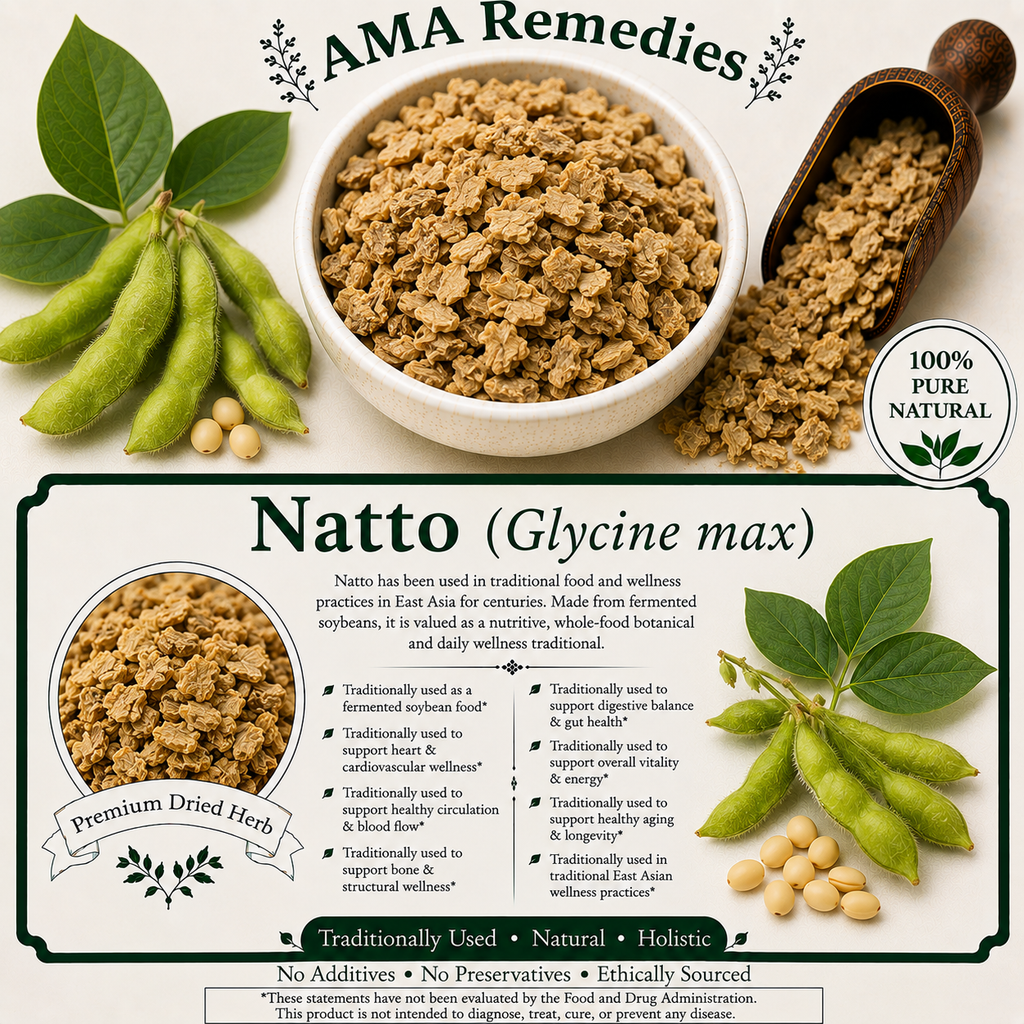 Natto — Dried Fermented Soybeans (Glycine max)