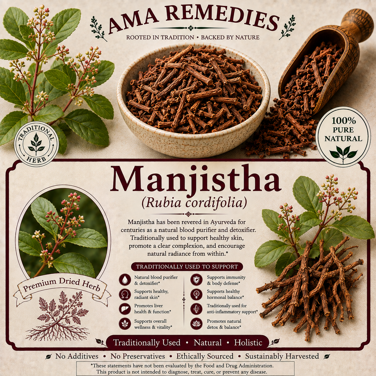 Manjistha (Rubia cordifolia)