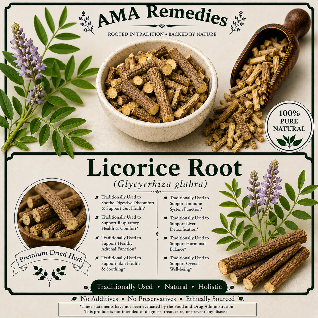 Licorice Root (Glycyrrhiza glabra)