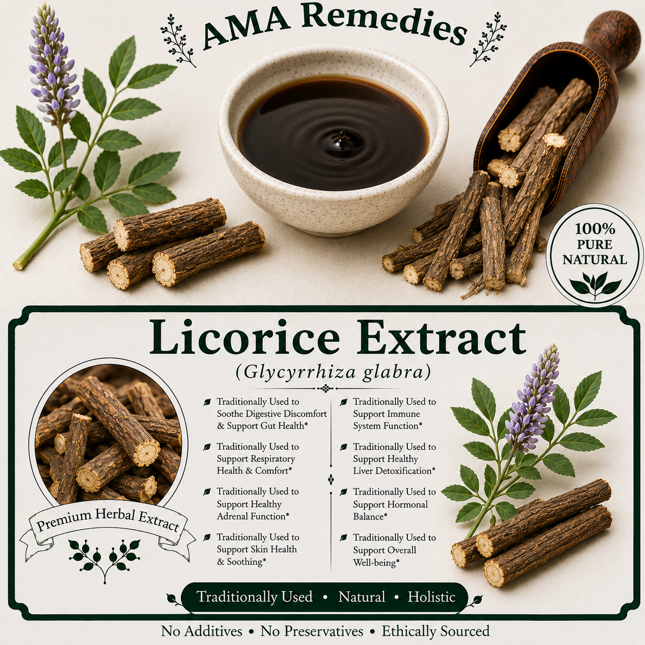 Licorice Extract (Glycyrrhiza glabra)