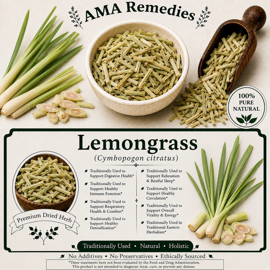 Lemongrass (Cymbopogon citratus) — Dried Aerial Parts