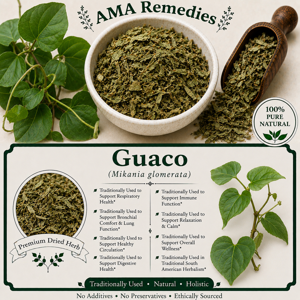 Guaco (Mikania glomerata) — Dried Leaves
