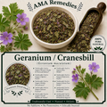 Geranium / Cranesbill (Geranium maculatum) — Dried Rhizome