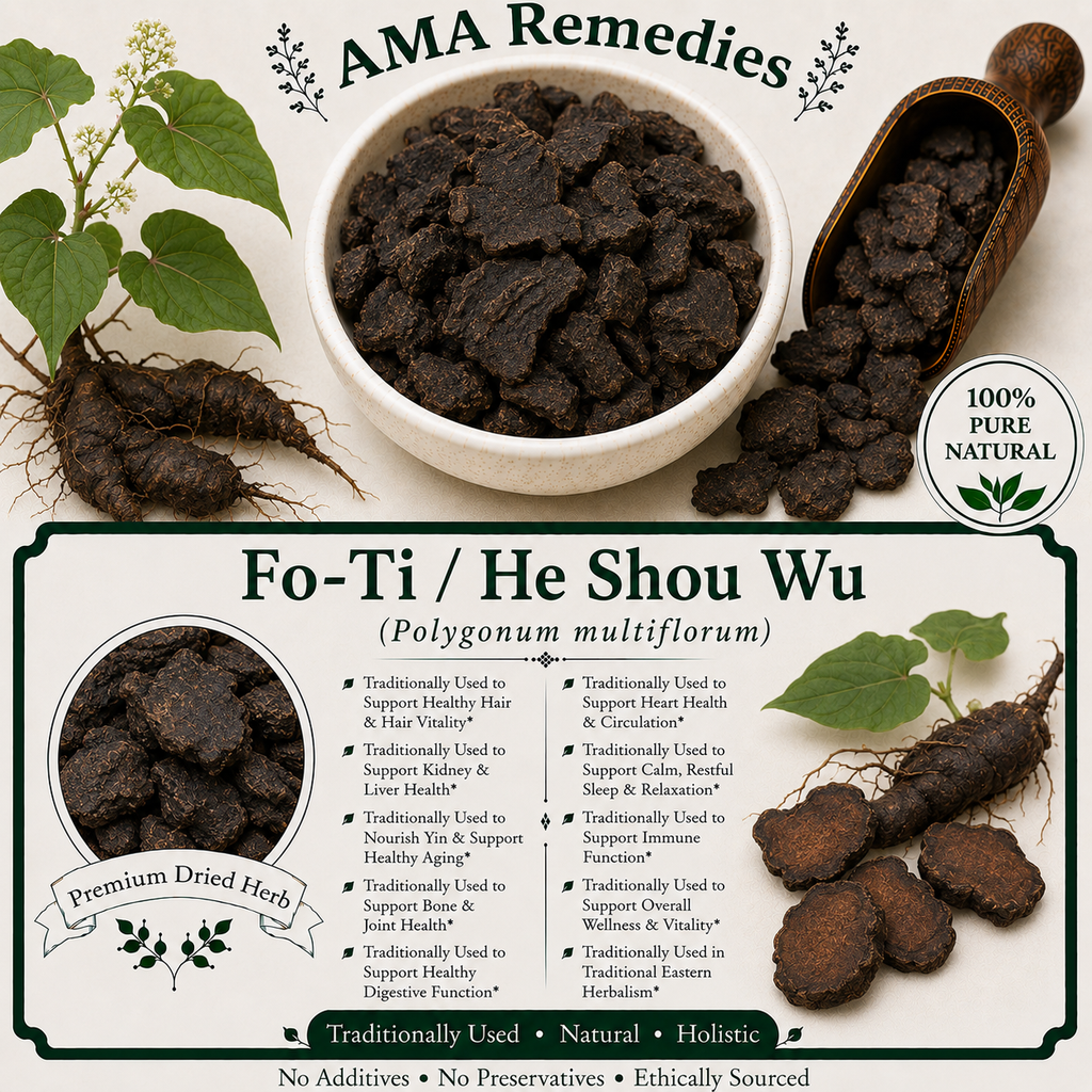 Fo-Ti / He Shou Wu (Polygonum multiflorum) — Dried Root Tubers