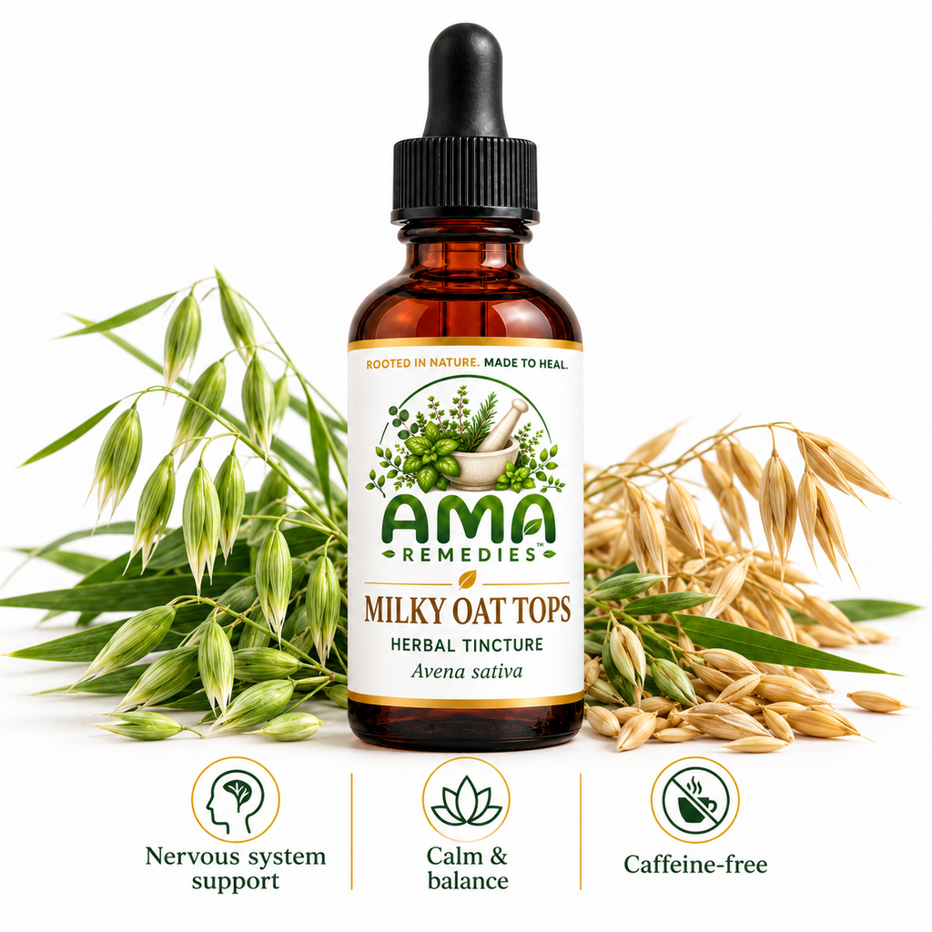 Milky / Oat Tops Tincture (Avena sativa) - Small Batch Herbal Extract