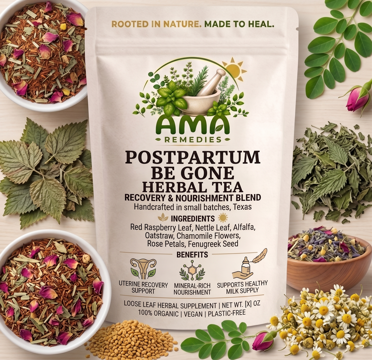 Postpartum Be Gone Loose Leaf Tea (Organic)